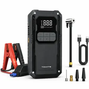 Auxiliar de Partida com Compressor de Ar Portátil Tomate - MXB-D006 (14,8V - 150psi)