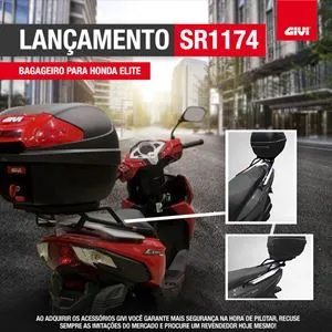 Bagageiro Givi SR1174 para Honda Elite 125