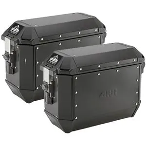 Bau Lateral Givi Alumínio Trekker Alaska Monokey (Par) Preto - 36 Litros