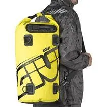 Bolsa Cilíndrica Givi Impermeável Amarelo/Preto (30 Litros) - EA114FL