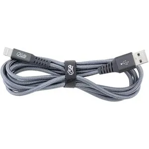 Cabo Iphone/Lightning i2GO Pro 2m 2,4A Nylon Trançado Chumbo