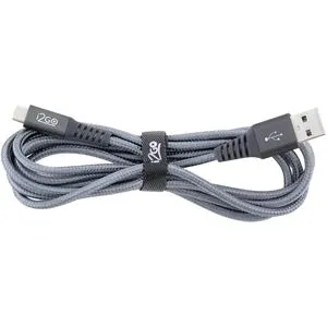 Cabo USB-C i2GO Pro 2m 3A Nylon Trançado Chumbo