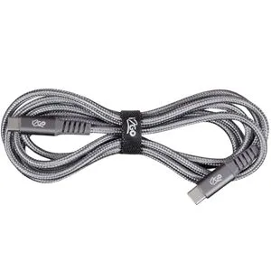 Cabo USB-C + USB-C i2GO Pro 2m 3A Nylon Trançado Chumbo