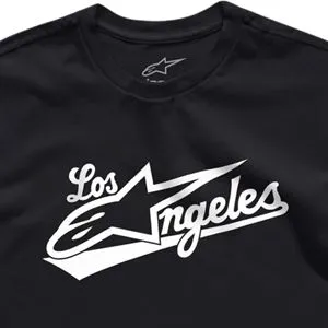 Camiseta Alpinestars Los Angeles Preto (100% Algodão)