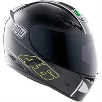 Capacete AGV K3 Celebr 08 Preto (Valentino Rossi)