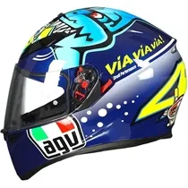 Capacete AGV K3 SV Misano 2015 c/ Viseira Solar (Valentino Rossi)