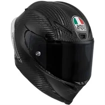 Capacete AGV Pista GP Carbon Solid (Fibra De Carbono) Preto