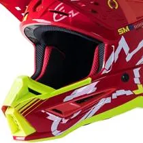 Capacete Alpinestars SM5 Action - Vermelho/Branco/Amarelo