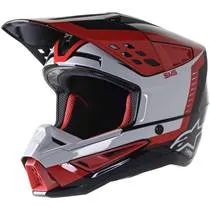 Capacete Alpinestars SM5 Beam - Preto/Cinza/Vermelho