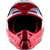 Capacete Alpinestars SM5 Rayon - Branco/Vermelho