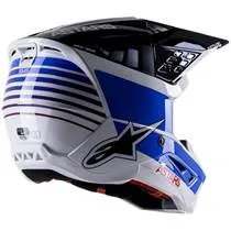 Capacete Alpinestars SM5 Speed - Branco/Azul/Vermelho