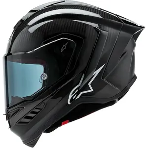 Capacete Alpinestars Supertech R10 Monocolor Preto (Fibra de Carbono)