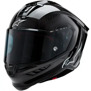 Capacete Alpinestars Supertech R10 Monocolor Preto (Fibra de Carbono)
