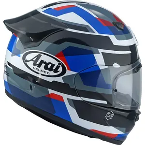 Capacete Arai Quantic Abstract - Preto/Azul/Branco/Vermelho