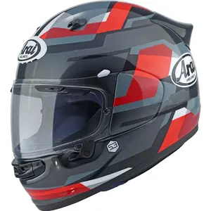 Capacete Arai Quantic Abstract - Preto/Vermelho/Cinza