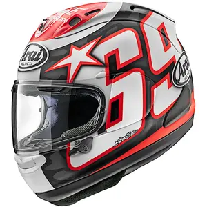 Capacete Arai RX-7V Evo Nicky Reset - Preto/Vermelho/Branco