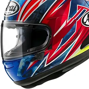 Capacete Arai RX-7V Evo Ogura - Azul/Vermelho/Branco