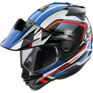Capacete Arai Tour X5 Discovery - Preto/Branco/Azul/Vermelho