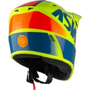 Capacete ASW Bridge - Amarelo/Azul Fluor