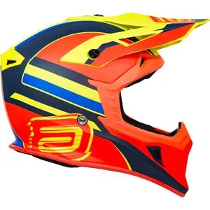 Capacete ASW Core Torn - Amarelo/Laranja/Azul Fluor