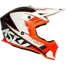 Capacete ASW Fusion 2.0 Blade Preto/Laranja/Branco