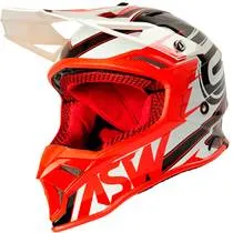 Capacete ASW Fusion 2.0 Blade Preto/Vermelho/Branco
