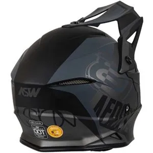 Capacete ASW Fusion 2.0 Dash - Preto Chumbo/Cinza