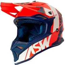 Capacete ASW Fusion 2.0 Seecker Vermelho/Azul/Branco