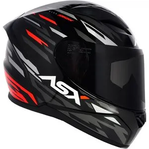 Capacete ASX City Arrow - Preto/Cinza/Vermelho