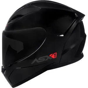 Capacete ASX City Solid - Preto/Cinza Grafite