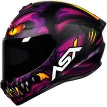 Capacete ASX Draken Raptor - Roxo/Preto Fosco