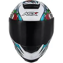 Capacete ASX Eagle Catrina - Branco/Azul/Vermelho