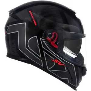 Capacete ASX Eagle SV Lines - Preto/Cinza Grafite