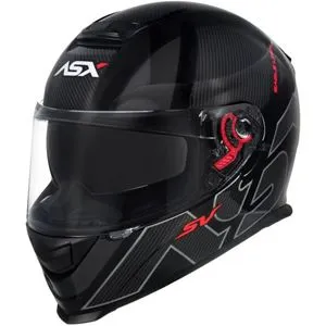 Capacete ASX Eagle SV Lines - Preto/Cinza Grafite