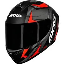 Capacete Axxis Draken Vector - Preto/Cinza/Vermelho Fosco