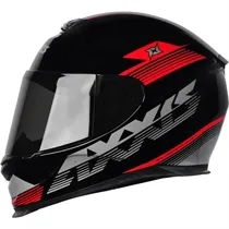 Capacete Axxis Eagle Logo Preto/Cinza/Vermelho