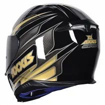 Capacete Axxis Eagle Speed Preto/Dourado