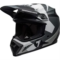 Capacete Bell MX-9 MIPS Battleship Preto/Cinza Fosco