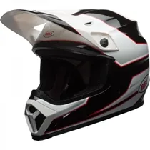 Capacete Bell MX-9 MIPS Stryker MIPS Preto/Branco