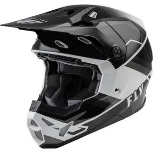 Capacete FLY Racing Formula CP Rush - Branco/Cinza/Preto