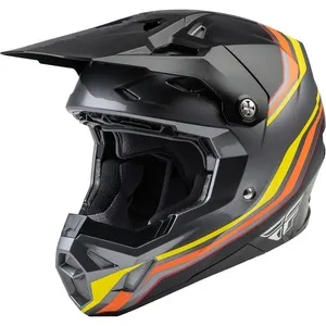 Capacete FLY Racing Formula CP S.E Speeder - Preto/Amarelo/Vermelho