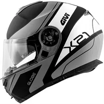 Capacete Givi X21 Globe Preto/Cinza/Prata (Articulado)