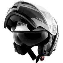 Capacete Givi X21 Globe Preto/Cinza/Prata (Articulado)