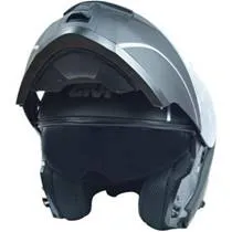 Capacete Givi X21 Graphic Preto/Prata Fosco (Articulado)