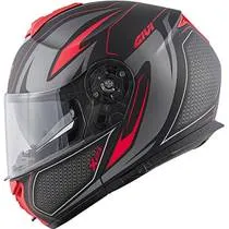 Capacete Givi X21 Shiver - Titânio/Vermelho Fosco (Articulado)
