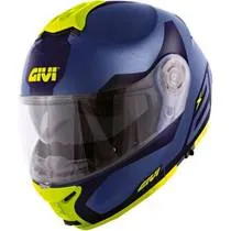 Capacete Givi X21 Spirit - Azul/Amarelo Fosco (Articulado)