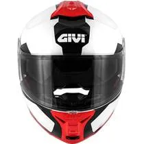 Capacete Givi X21 Spirit - Branco/Preto/Vermelho (Articulado)