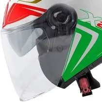 Capacete Givi X22 Planet Hyper Bandeira Itália - Branco/Vermelho/Verde (Aberto)