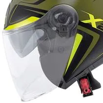 Capacete Givi X22 Planet Hyper - Preto/Verde Militar/Amarelo Fosco (Aberto)