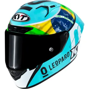 Capacete KYT NZ Race Leopard Replic Brasil - Azul